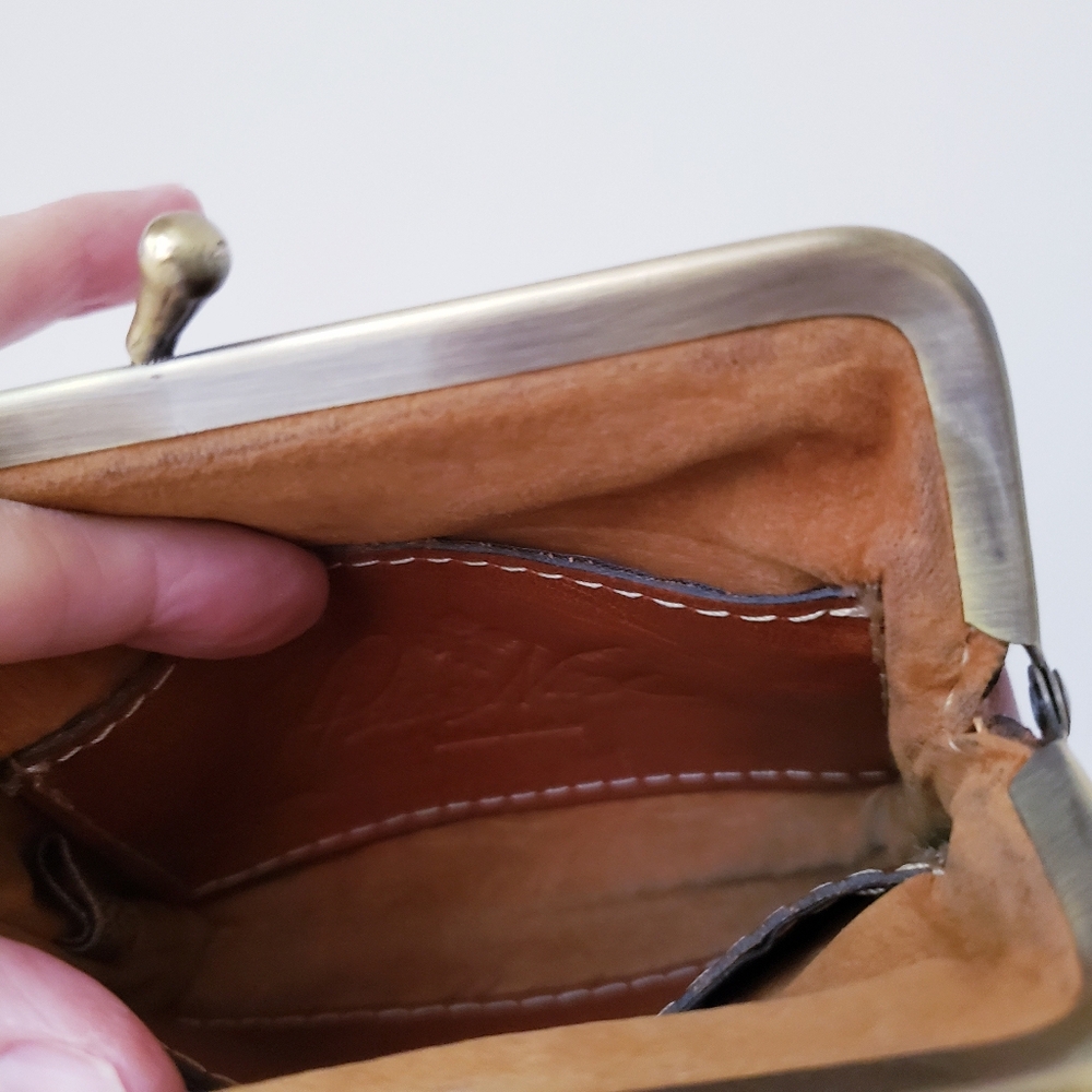 Patricia Nash Tan Leather Coin Purse - Picture 9 of 15